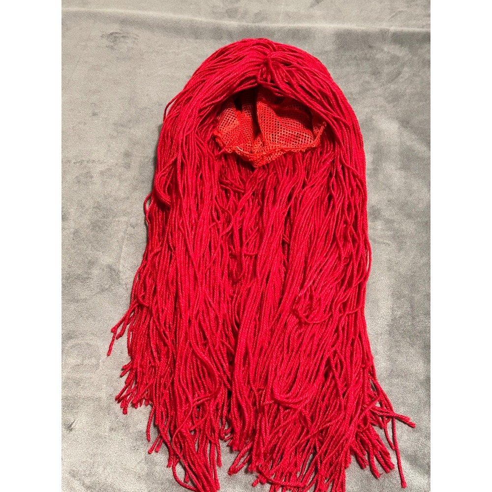 Disney Nightmare Before Christmas Sally Red Yarn Costume Wig Cosplay Accessory